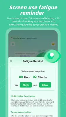 Screen Eye Protection android App screenshot 7